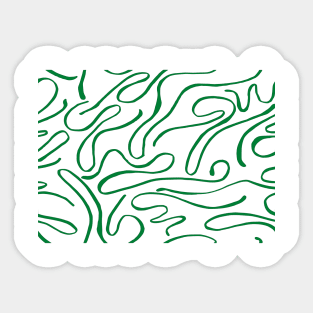 Pattern green lines Sticker